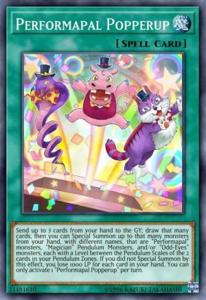 Performapal Popperup - (Legendary Duelists Magical Hero) - (LED6-EN047) - (Rare)