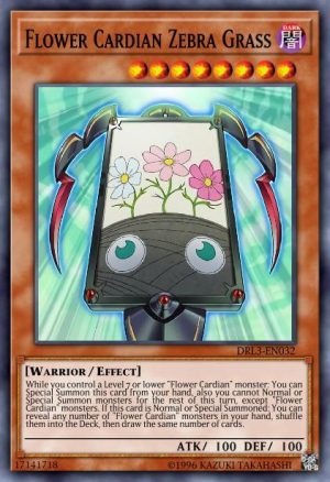 Flower Cardian Zebra Grass - (Dragons of Legend Unleashed) - (DRL3-EN032) - (Ultra Rare)