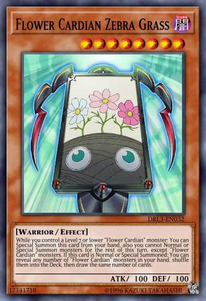 Flower Cardian Zebra Grass - (Dragons of Legend Unleashed) - (DRL3-EN032) - (Ultra Rare)