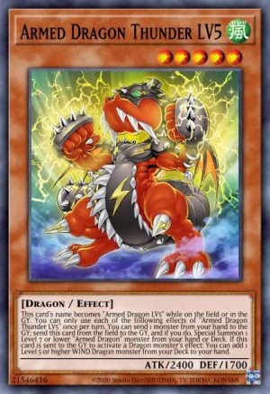 Armed Dragon Thunder LV5 - (2022 Tin of the Pharaoh's Gods) - (MP22-EN003) - (Common)