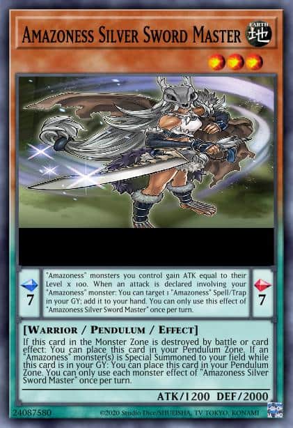 Amazoness Silver Sword Master - (Dueling Heroes Tin) - (MP23-EN220) - (Common)