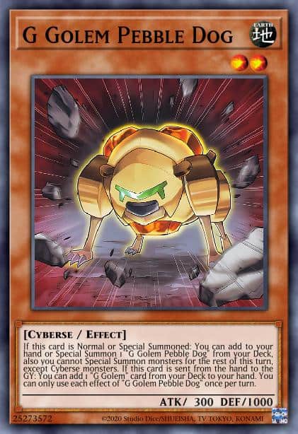G Golem Pebble Dog - (Battles of Legend Crystal Revenge) - (BLCR-EN041) - (Ultra Rare)