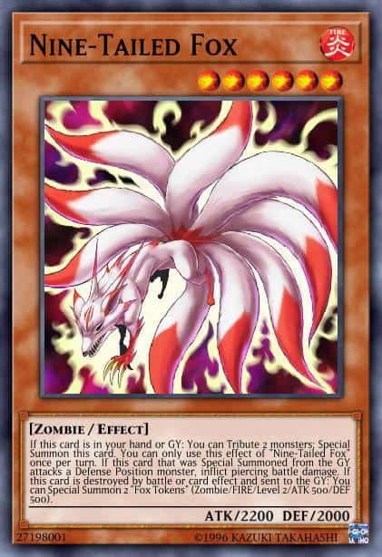 Nine-Tailed Fox - (Egyptian God Deck Slifer the Sky Dragon) - (EGS1-EN009) - (Common)
