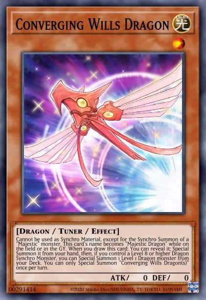 Converging Wills Dragon - (2022 Tin of the Pharaoh's Gods) - (MP22-EN118) - (Common)