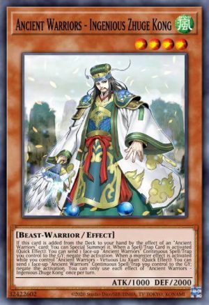 Ancient Warriors - Ingenious Zhuge Kong - (Eternity Code) - (ETCO-EN023) - (Super Rare)
