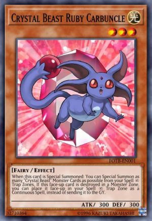 Crystal Beast Ruby Carbuncle - (Duelist Pack Jesse Anderson) - (DP07-EN001) - (Common)