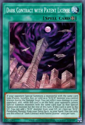 Dark Contract with Patent License - (Dueling Heroes Tin) - (MP23-EN030) - (Common)