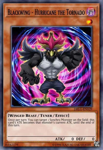 Blackwing - Hurricane the Tornado - (Dragons of Legend) - (DRLG-EN029) - (Super Rare)