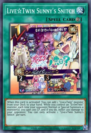 Live☆Twin Sunny's Snitch - (2022 Tin of the Pharaoh's Gods) - (MP22-EN161) - (Common)