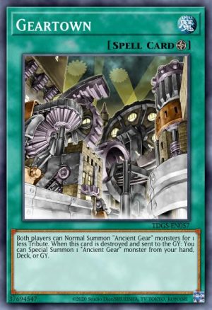 Geartown - (Platinum Secret Rare)- (Quarter Century Bonanza) - (RA03-EN203)