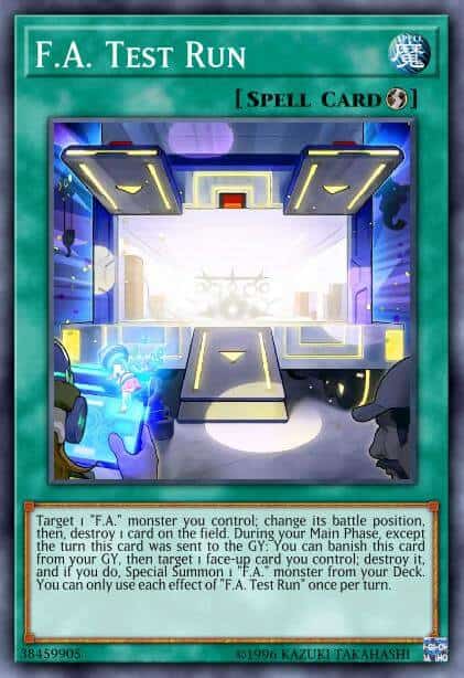 F.A. Test Run - (2018 Mega-Tin Mega Pack) - (MP18-EN228) - (Common)