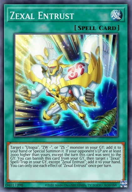 Zexal Entrust - (2022 Tin of the Pharaoh's Gods) - (MP22-EN092) - (Common)