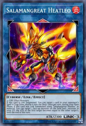 Salamangreat Heatleo - (2019 Gold Sarcophagus Tin Mega Pack) - (MP19-EN186) - (Prismatic Secret Rare)