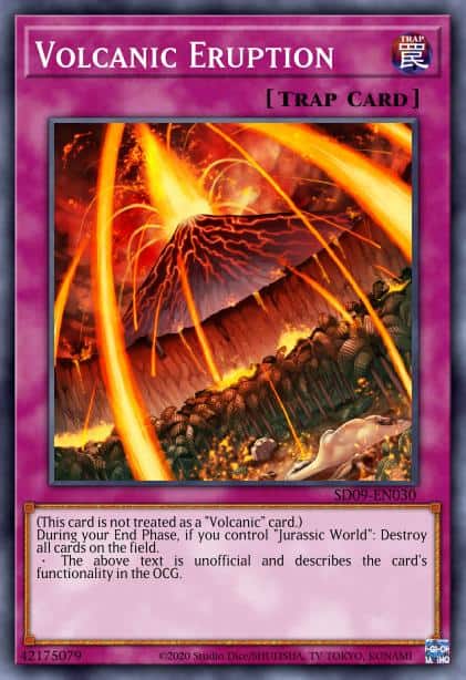 Volcanic Eruption - (Structure Dinosaur's Rage) - (SD09-EN030) - (Common)