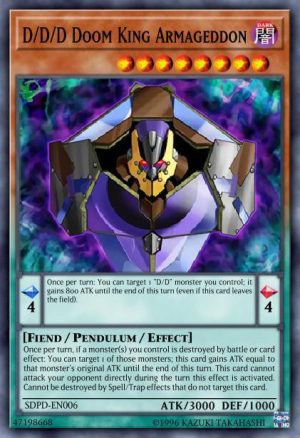 D/D/D Doom King Armageddon - (Pendulum Domination Structure) - (SDPD-EN006) - (Common)