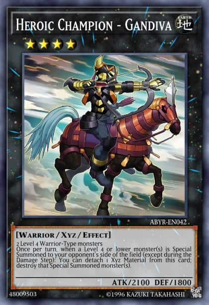 Heroic Champion - Gandiva - (OTS Tournament Pack 19) - (OP19-EN025) - (Common)