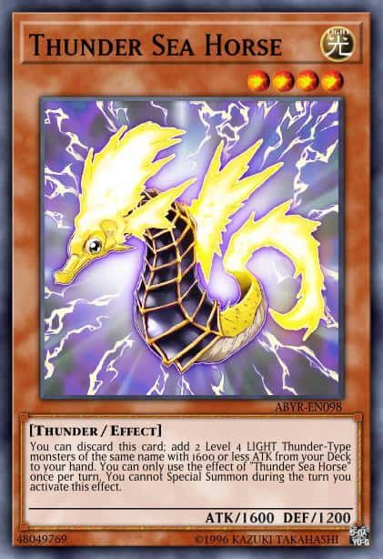 Thunder Sea Horse - (2013 Collectible Tins Wave 2) - (CT10-EN016) - (Super Rare)