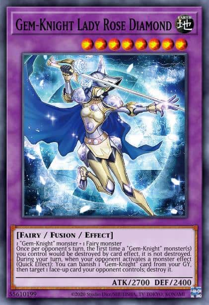 Gem-Knight Lady Rose Diamond - (Dueling Heroes Tin) - (MP23-EN134) - (Common)
