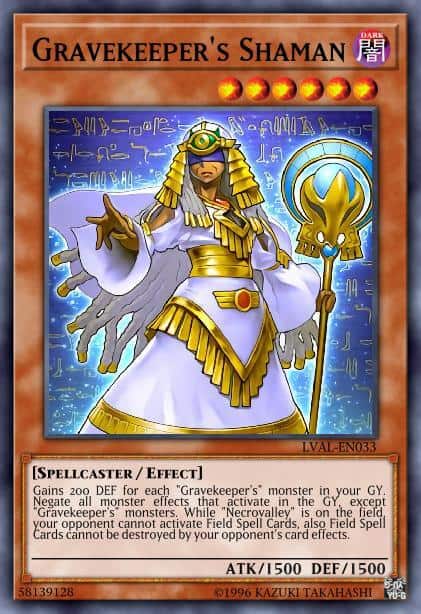 Gravekeeper's Shaman - (Legacy of the Valiant) - (LVAL-EN033) - (Super Rare)