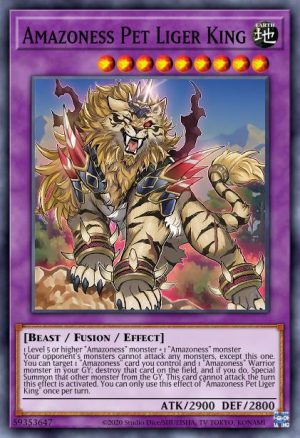 Amazoness Pet Liger King - (Darkwing Blast) - (DABL-EN098) - (Common)