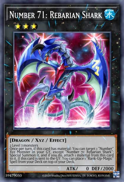 Number 71: Rebarian Shark - (Legendary Duelists Duels From the Deep) - (LED9-EN013) - (Common)