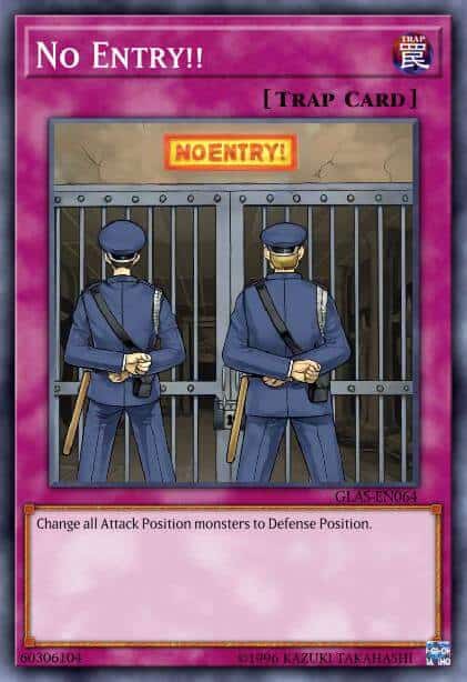 No Entry!! - (Battle Pack 3 Monster League) - (BP03-EN204) - (Shatterfoil Rare)