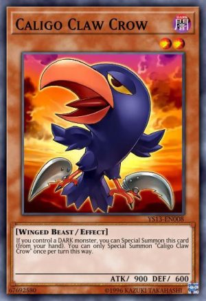 Caligo Claw Crow - (Egyptian God Deck Slifer the Sky Dragon) - (EGS1-EN012) - (Common)
