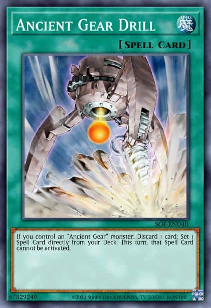 Ancient Gear Drill - (Structure Machine Re-Volt) - (SD10-EN022) - (Common)