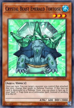 Crystal Beast Emerald Tortoise - (Duelist Pack Jesse Anderson) - (DP07-EN003) - (Common)