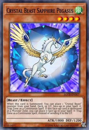 Crystal Beast Sapphire Pegasus - (Legendary Duelists Ancient Millennium) - (LED2-EN042) - (Common)