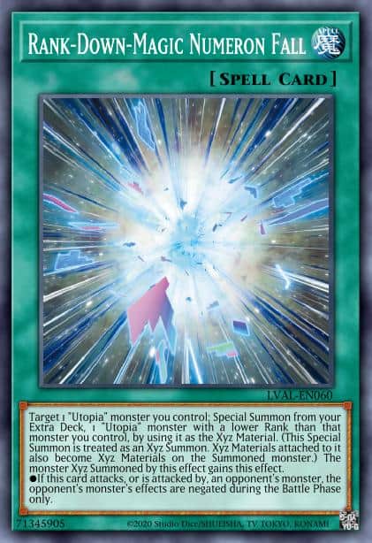 Rank-Down-Magic Numeron Fall - (Legacy of the Valiant) - (LVAL-EN060) - (Rare)