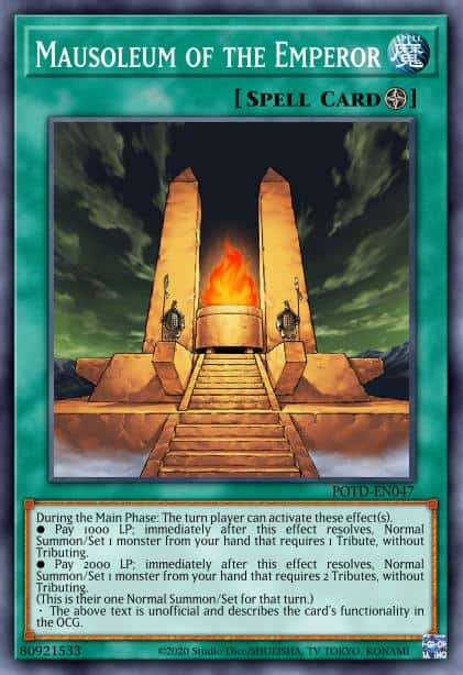 Mausoleum of the Emperor - (OTS Tournament Pack 16) - (OP16-EN006) - (Super Rare)