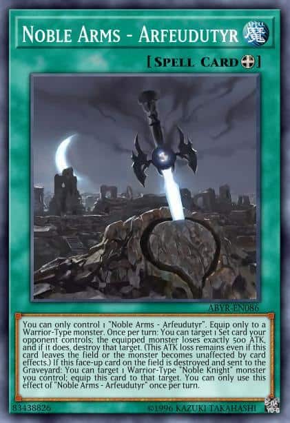 Noble Arms - Arfeudutyr - (Noble Knights of the Round Table Box Set) - (NKRT-EN020) - (Platinum Rare)