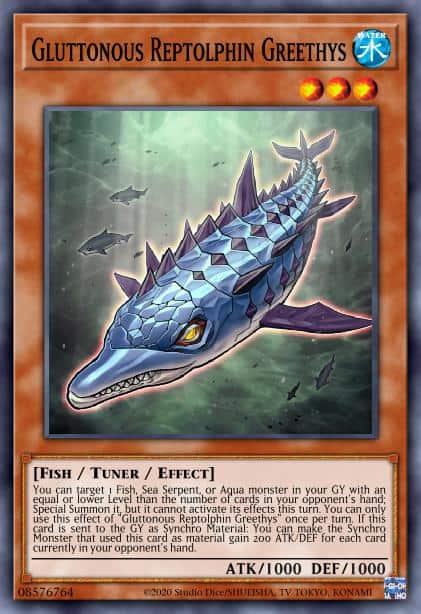 Gluttonous Reptolphin Greethys - (Phantom Rage) - (PHRA-EN027) - (Common)