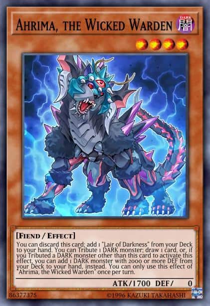 Ahrima, the Wicked Warden - (Structure Lair of Darkness) - (SR06-EN002) - (Super Rare)