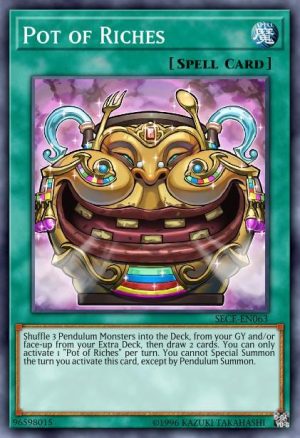 Pot of Riches - (Legendary Dragon Decks) - (LEDD-ENC20) - (Common)