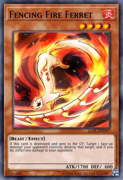 Fencing Fire Ferret - (Structure Soulburner) - (SDSB-EN017) - (Common)