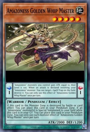 Amazoness Golden Whip Master - (Dueling Heroes Tin) - (MP23-EN219) - (Common)