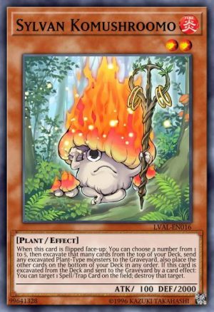 Sylvan Komushroomo - (Legacy of the Valiant) - (LVAL-EN016) - (Rare)