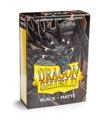 Dragon Shield Japanese Size Sleeves Matte Black 60 Pack
