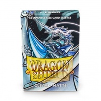 Dragon Shield Japanese Size Sleeves Matte Clear 60 Pack