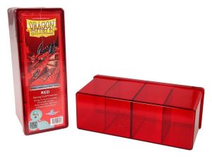 Dragon Shield 4 Compartment Storage Box Red