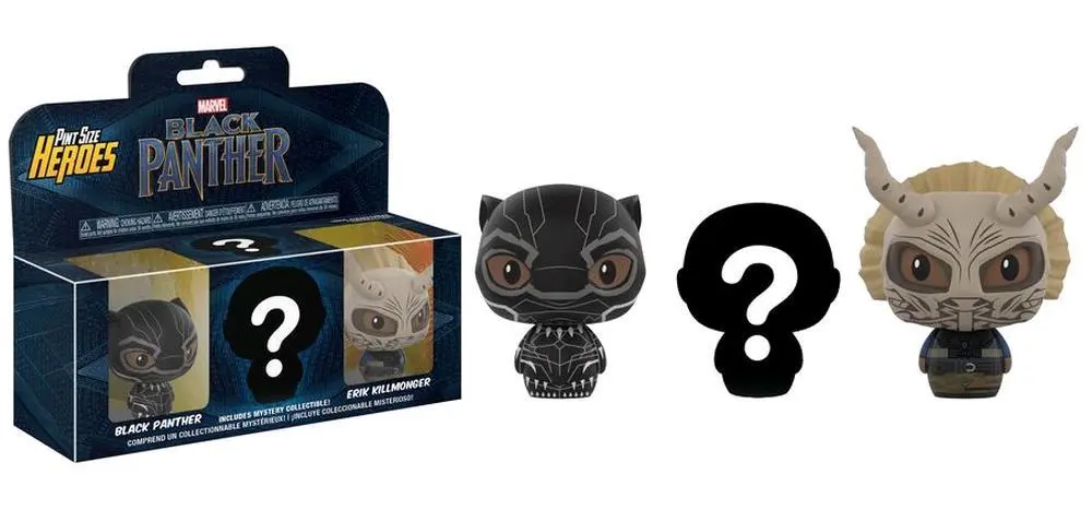 Pop Pint Sized HeroesBlack Panther With Chase 3 Pack