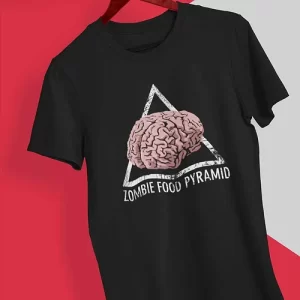 Zombie Food Pyramid Short Sleeve T-Shirt