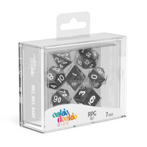 Oakie Doakie DICE RPG Set Marble: Black (12)