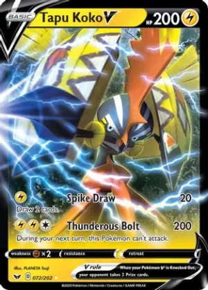 Tapu Koko V - SWSH01: Sword & Shield Base Set (SWSH01)