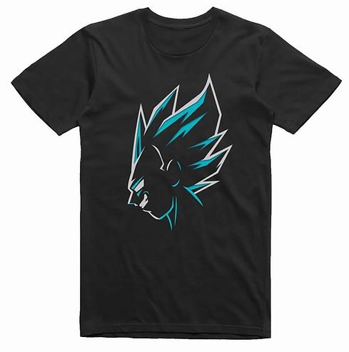 DBZ Vegeta T-Shirt Black