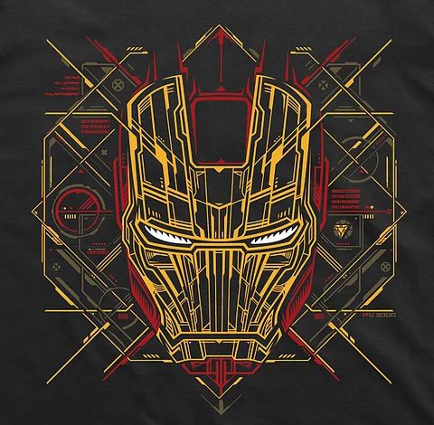 Avengers Iron Man T-Shirt Black