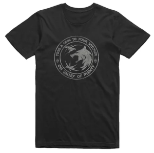 The Witcher Toss a Coin T-Shirt Black