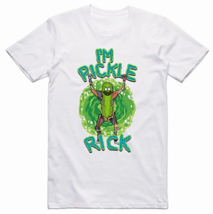Rick and Morty Pickle Rick T-shirt White